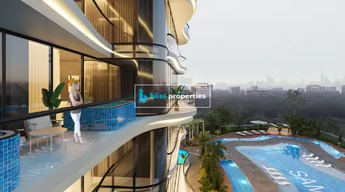1BR Apartment | Samana Barari Views 2 | Pool & Park View | Balcony with Pool Access