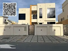Corner villa on two paved streets next to a mosque in a fantastic location, second plot from the mai