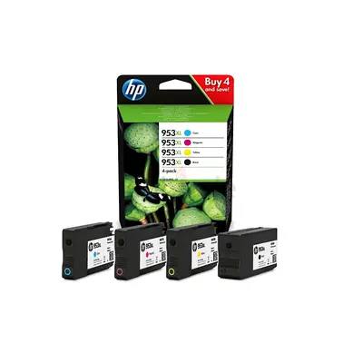 HP 953XL Ink Cartridge 4 Color Set for OfficeJet Pro 7740 / 8710 / 8720 – UAE