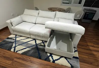 Ikea eskilstuna L shape sofa bed with storage