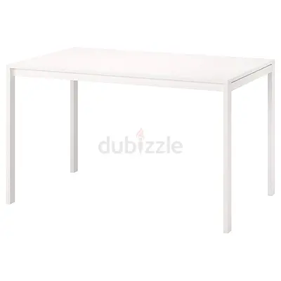 Modern White Dining Table can be used as desk too