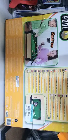 Small tabletop pool/billiards game without stick and balls