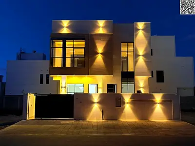 Best villa in Ajman, super deluxe finishing, including registration fees, water and electricity