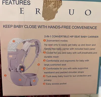 HIP SEAT BABY CARRIER