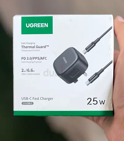 UGREEN PD USB-C Fast Charger with 2m Cable — 25W