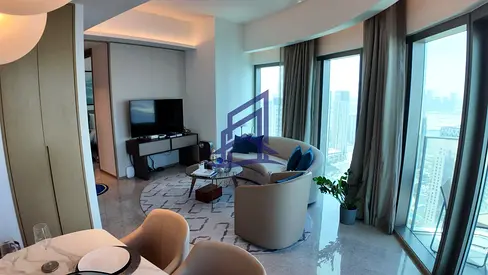 Luxury 2BR | High Floor | Full Burj Khalifa & Sea Views | Furnished | Address Harbour Point