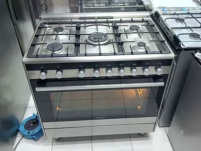 SIEMENS Brand Latest Model Full Gas 5 Burner Cooker Range Size 90 X 60 cm, Made in Italy