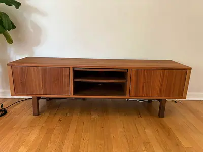 Mid-century wooden TV/media console - good condition