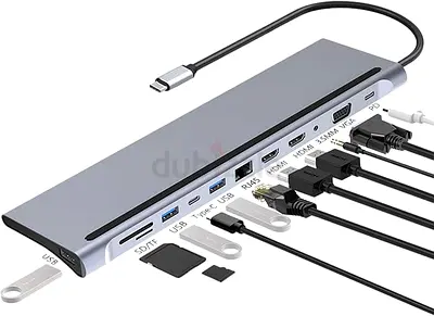 Docking Station, 12 in 1 USB-C Hub