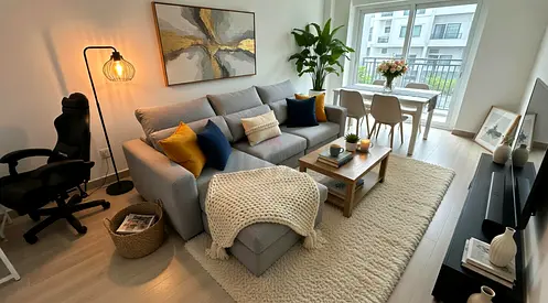 Ikea light Grey L Shape sofa