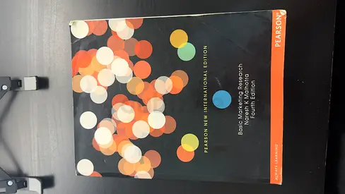 Basic Marketing Research by Naresh K. Malhotra (Pearson New International Edition).