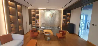 Furnished Office | Corner Unit | Park &amp; Road Views | Balcony Access