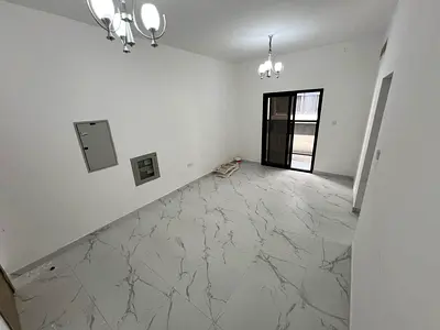 One-bedroom apartment with a living room in Al-Aliya area, Ajman. Central air conditioning. Suitable for families.