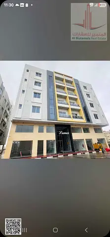 For annual rent in Ajman, a one-bedroom apartment with a living room, first occupancy, in Lamar Building, Al Jurf 3. Asking price: 34,000 AED.