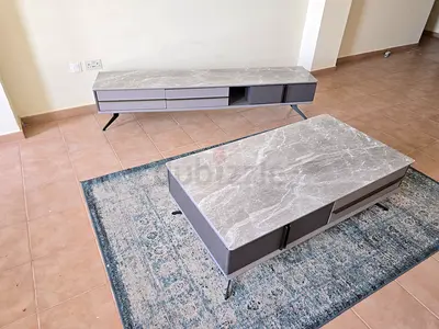 Tv table and center table set