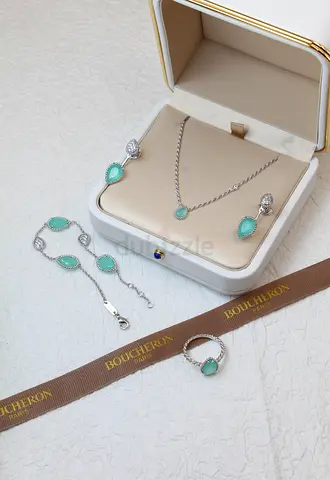 Boucheron Jewelry Set with Necklace, Bracelet, and Ring
