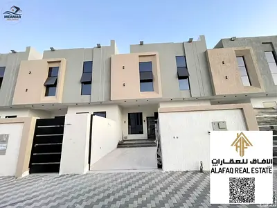 Brand new villa for rent in Al Helio 1 elegant design 4 master bedrooms majlis and large hall two kitchens maid room and rooftop prime location price