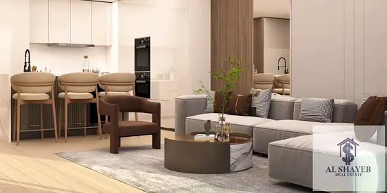 1BR | Binghatti Apex | Community & Road View