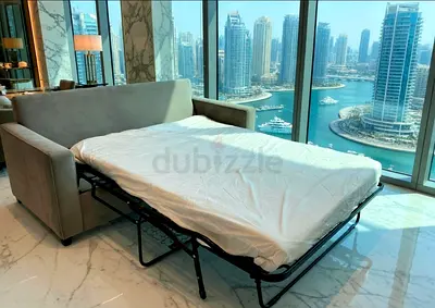 West elm two seater sofa bed with mattress