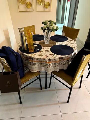 Dining table and chairs