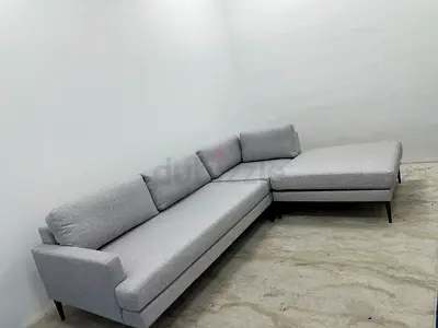 Still brand new west elm sofa with footstool