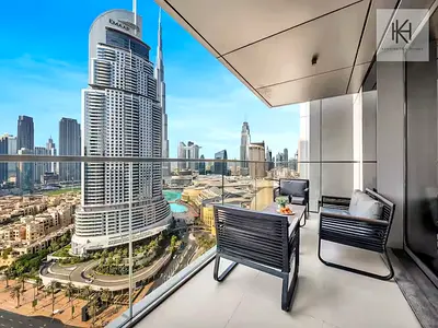 No Commission ! Free Bills ! Kensington lux 2BR Burj View + Dubai Mall connect!