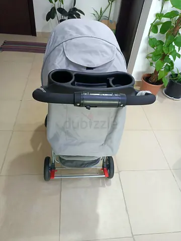 Lightweight grey baby stroller - good condition