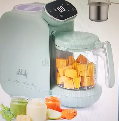 Chef Handly baby food processor – steamer, blender, puree maker, bottle warmer - green
