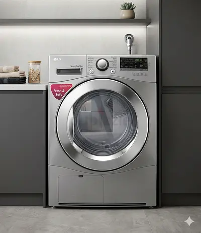 LG latest model sensor dryer 8 kg touch screen inside light by htc
