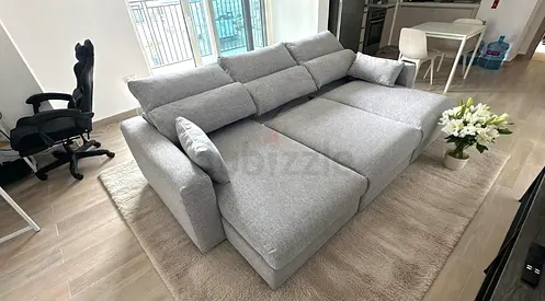 Ikea eskilstuna L shape sofa bed under storage