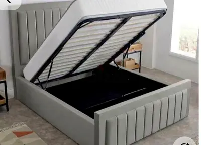 Elegant beautiful 180*200 king size Bed with Hydraulic storage