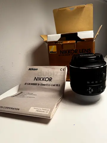 Brand new Nikon 18–55mm lens, never used – 1,000 AED