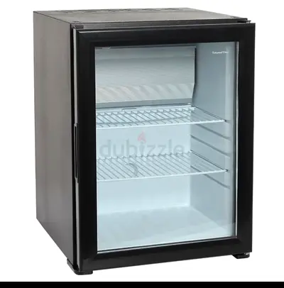 Compact glass-door mini fridge - used and working
