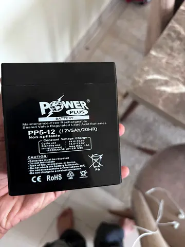 Power Plus 12V 5Ah Rechargeable SLA Battery (used, working)