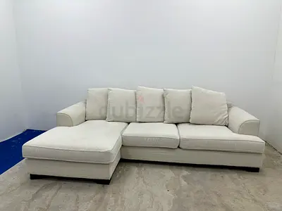 Still brand new the one brand lshape sofa