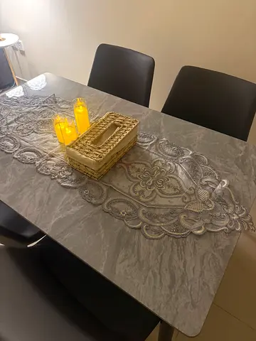 Elegant Marble Dining Table only 2 months old with excellent condition.