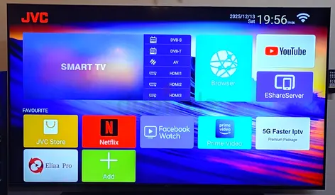 JVC 82 4K UHD smart LED TV black