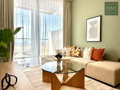Furnished 1BR | Marina Skyline &amp; Pool View | Binghatti Corner JVC