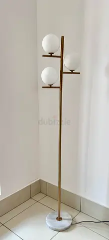 Modern Floor Lamp with Marble Base