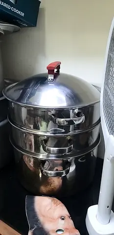 My Stainless Steel 3-Tier Steamer Pot - Used, Good Condition 20 litre  big size