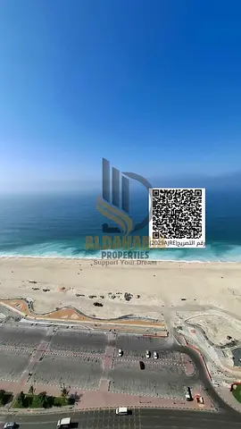 🏢 شقة غرفتين + غرفة خادمة في Corniche Tower – عجمان | إطلالة بحرية