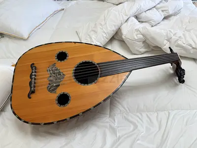 My Arabic Oud — Classic Pear-Shaped Lute, Good Condition عود مصري كنزي عاجل للبيع