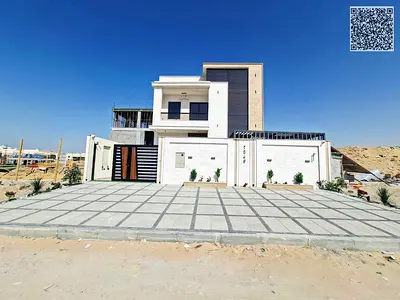 فيلا ديلوكس  شامل رسوم التسجيل والتمليك على الشارع الرئيسي جاهزة للسكن في عجمان تملك حر لجميع الجنسيات