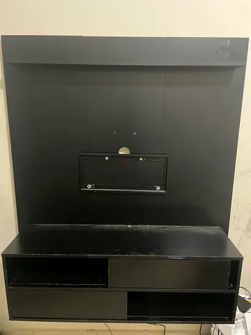 Modern Entertainment Center in Black