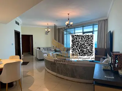 🏢 شقة غرفتين وصالة في Ajman Corniche Residence | إطلالة بحرية + مساحة كبيرة