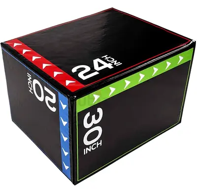 Stealth Elite Soft Plyo Box 3-in-1 – Adjustable Plyometric Training Box with High Compression Sponge