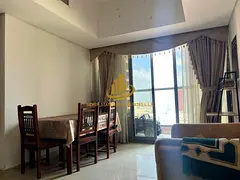 One bedroom and living room for annual rent, fully furnished with indoor parking.
