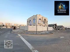 Villa in Al Zahia Corner, Classic style, including registration fees. Land area 4430 sq ft, built-up