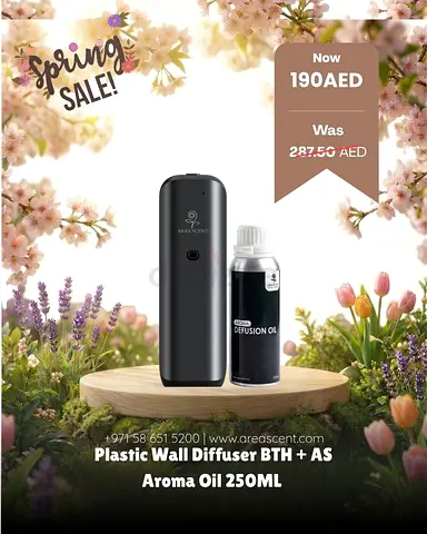 Plastic Wall Aroma Diffuser with 250ml Aroma Oil — Working