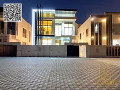 Modern villa in Al Amrah area, Ajman, close to all services, ready to move in, freehold, open to all